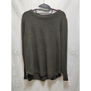 Pink Clover Womens Large Green Sweater Winter Relaxed Timeless Comfy Warm Preppy